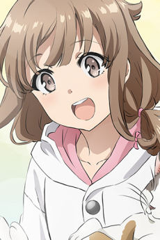 Portrait of Kaede Azusagawa (梓川かえで), slot 0, AniList favourites rank 194, from Rascal Does Not Dream of Bunny Girl Senpai