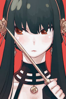 Portrait of Yor Forger (ヨル・フォージャー), slot 0, AniList favourites rank 25, from SPY x FAMILY