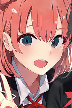 Portrait of Yui Yuigahama (由比ヶ浜結衣), slot 0, AniList favourites rank 90, from My Teen Romantic Comedy SNAFU