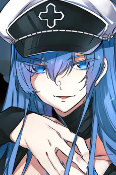 Portrait of Esdeath (エスデス), slot 0, AniList favourites rank 83, from Akame ga Kill!