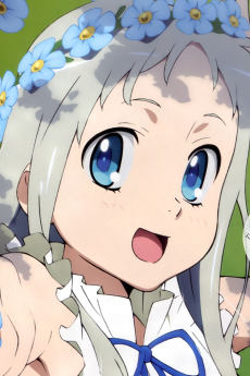 Portrait of Meiko Honma (本間芽衣子), slot 0, AniList favourites rank 339, from Anohana: The Flower We Saw That Day