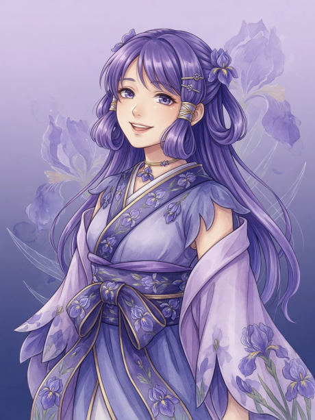 Portrait of Kotone Minase (水瀬 琴音), original ikuwayo! demonstration artwork.