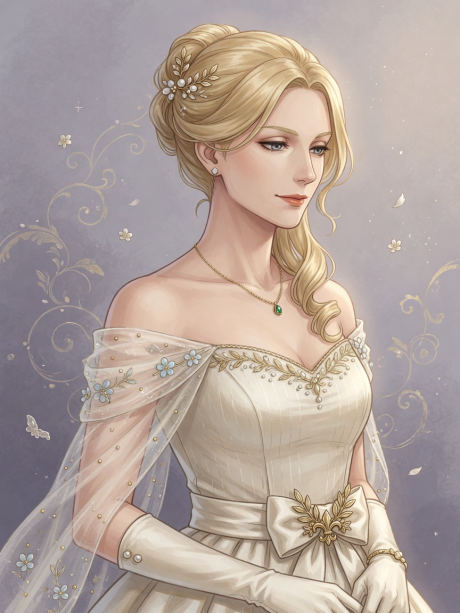 Portrait of Solenne Marchand (ソレンヌ・マルシャン), original ikuwayo! demonstration artwork.