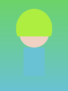 Portrait of Yotsuba Koiwai (小岩井四葉), slot 0, AniList favourites rank 233, from Yotsuba&!
