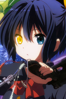 Portrait of Rikka Takanashi (小鳥遊六花), slot 0, AniList favourites rank 64, from Love, Chunibyo & Other Delusions