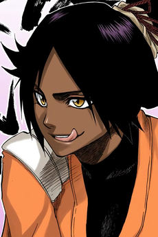 Portrait of Yoruichi Shihouin (四楓院夜一), slot 0, AniList favourites rank 80, from Bleach