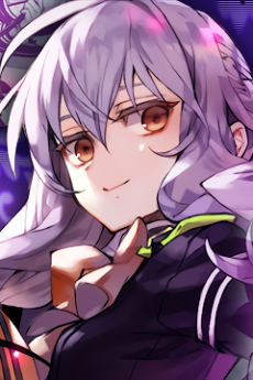 Portrait of Shinoa Hiiragi (柊シノア), slot 0, AniList favourites rank 121, from Seraph of the End: Vampire Reign