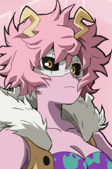 Portrait of Mina Ashido (芦戸三奈), slot 0, AniList favourites rank 262, from My Hero Academia
