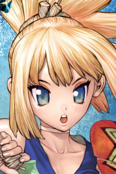 Portrait of Kohaku (コハク), slot 0, AniList favourites rank 217, from Dr. STONE