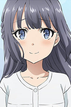 Portrait of Shouko Makinohara (牧之原翔子), slot 0, AniList favourites rank 490, from Rascal Does Not Dream of Bunny Girl Senpai