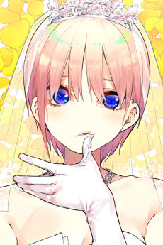 Portrait of Ichika Nakano (中野一花), slot 0, AniList favourites rank 206, from The Quintessential Quintuplets