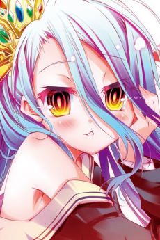 Portrait of Shiro (白), slot 0, AniList favourites rank 100, from No Game, No Life