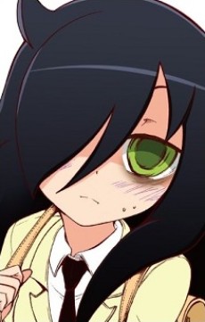 Portrait of Tomoko Kuroki (黒木智子), slot 0, AniList favourites rank 226, from WataMote: No Matter How I Look At It, It's You Guys' Fault I'm Not Popular!
