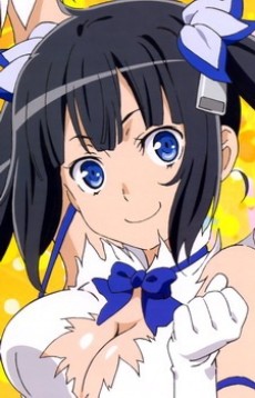 Portrait of Hestia (ヘスティア), slot 0, AniList favourites rank 224, from Is It Wrong to Try to Pick Up Girls in a Dungeon?