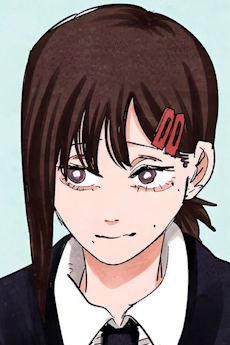 Portrait of Kobeni Higashiyama (東山コベニ), slot 0, AniList favourites rank 126, from Chainsaw Man