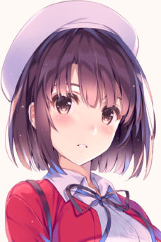 Portrait of Megumi Katou (加藤恵), slot 0, AniList favourites rank 190, from Saekano: How to Raise a Boring Girlfriend