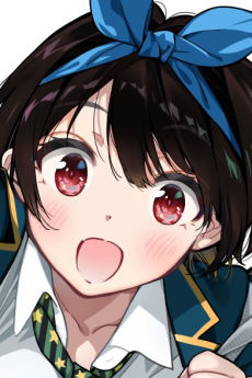 Portrait of Ruka Sarashina (更科瑠夏), slot 0, AniList favourites rank 212, from Rent-a-Girlfriend
